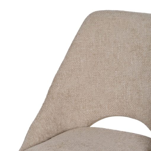 Cadeira Creme Tecido-Metal Sala 48 X 61 X 85 Cm (2 unidades) - Image 8