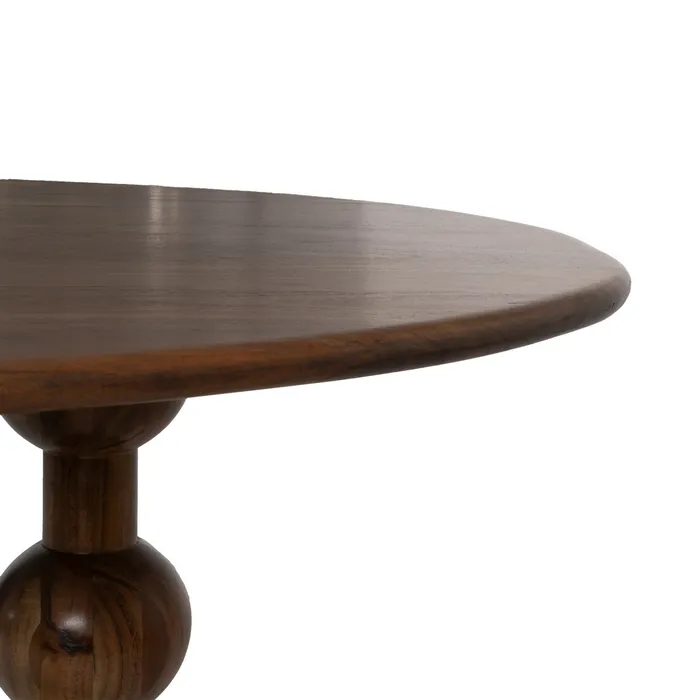 Mesa De Jantar Castanho Madeira De Acácia 240 X 97 X 76 Cm - Image 4