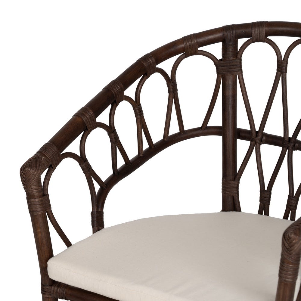 Cadeira Castanho Rotim Sala 58 X 59 X 78 Cm - Image 3