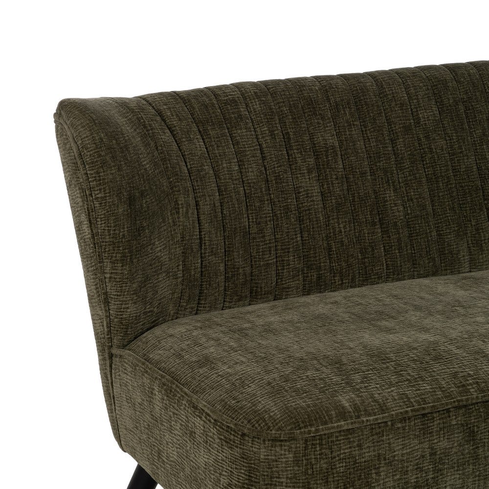 Sofá Sala Tecido-Madeira Verde 134 X 70 X 74 Cm - Image 6