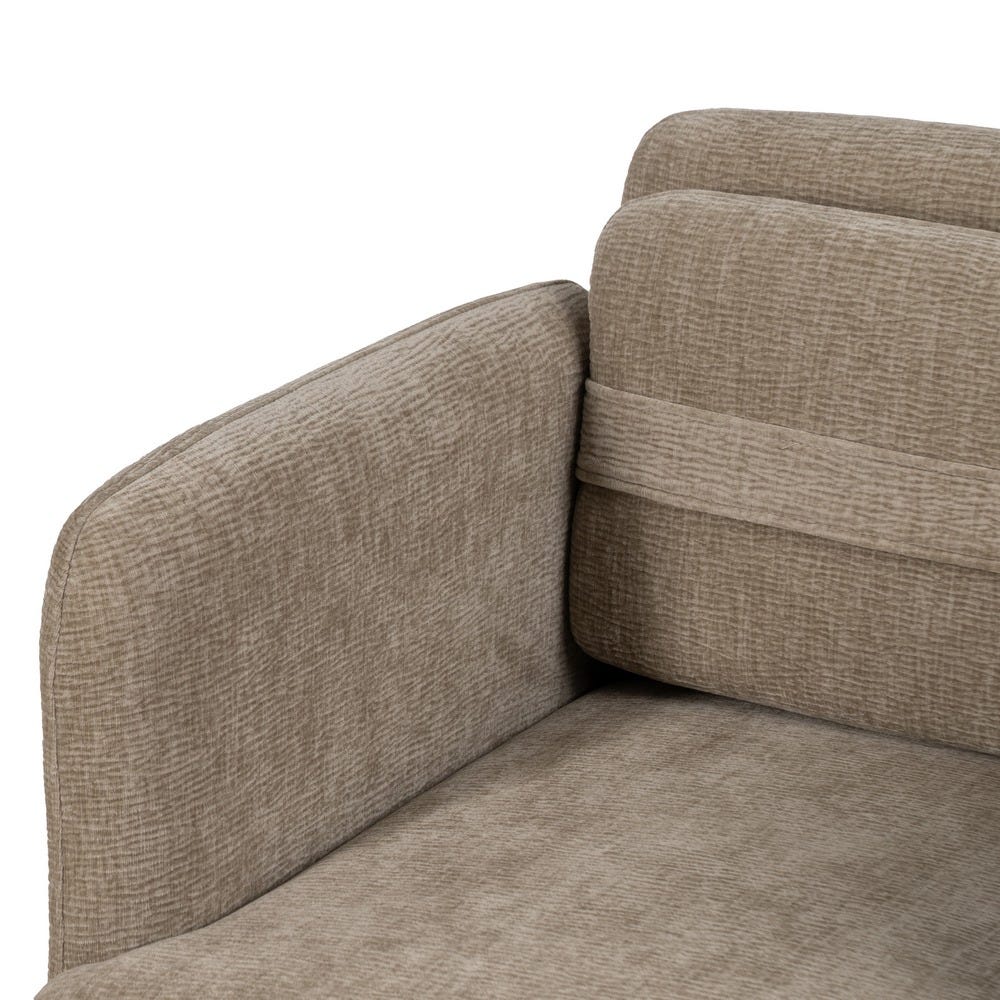 Poltrona Sala Tecido-Madeira Bege 72 X 72 X 73 Cm - Image 11