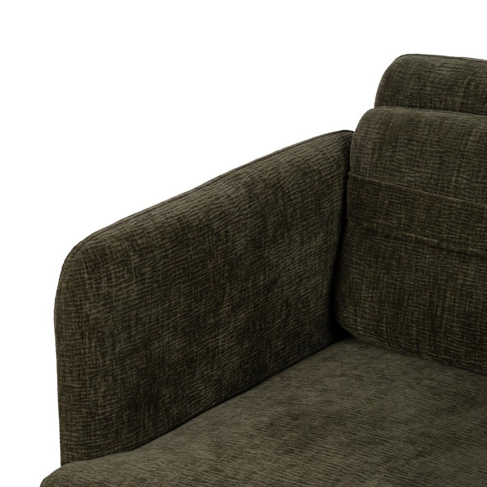 Poltrona Sala Tecido-Madeira Verde 72 X 72 X 73 Cm - Image 13