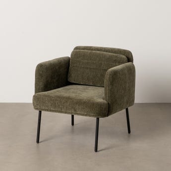 Poltrona Sala Tecido-Madeira Verde 72 X 72 X 73 Cm - Image 16