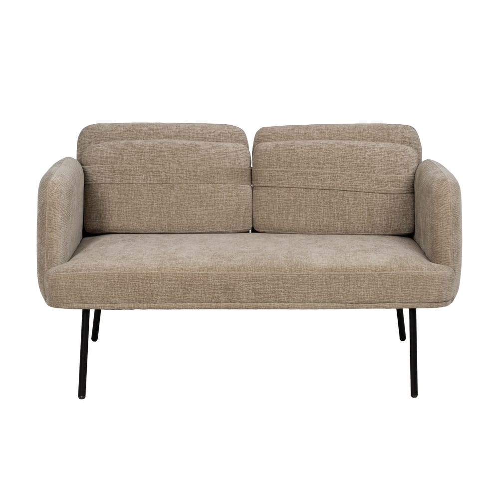 Sofá Bege Sala Tecido-Madeira 127 X 72 X 73 Cm - Image 10