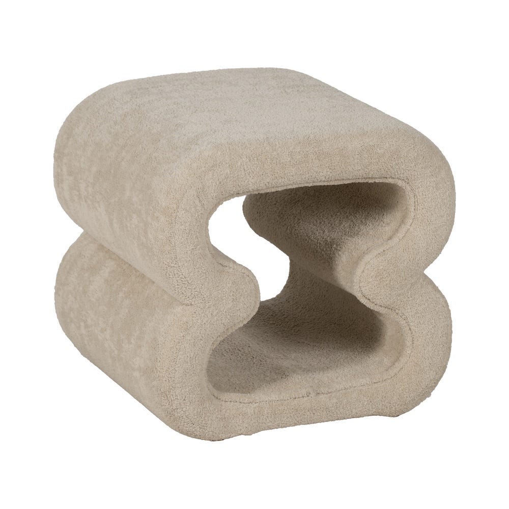 Sala Têxtil Pufe Bege 45 X 42 X 42 Cm - Image 9