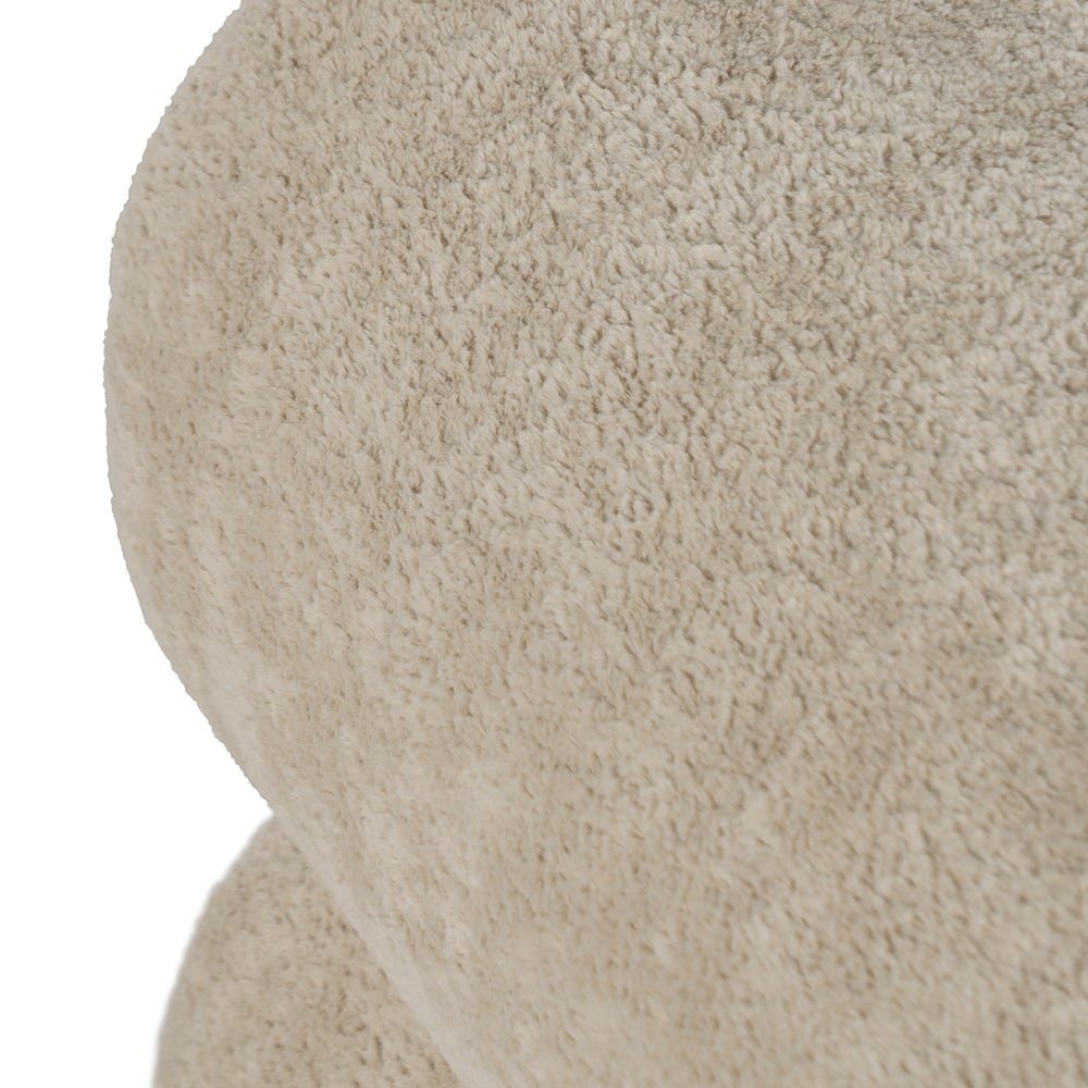 Sala Têxtil Pufe Bege 45 X 42 X 42 Cm - Image 3