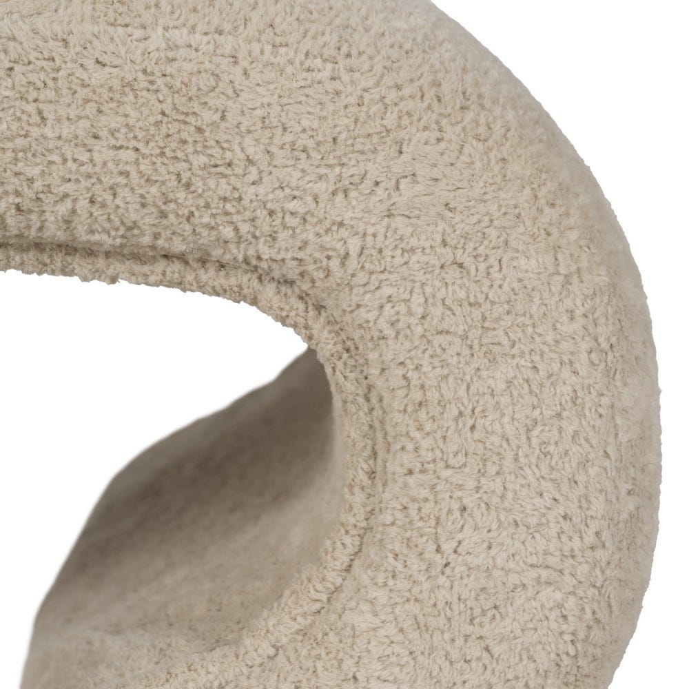 Sala Têxtil Pufe Bege 45 X 42 X 42 Cm - Image 5