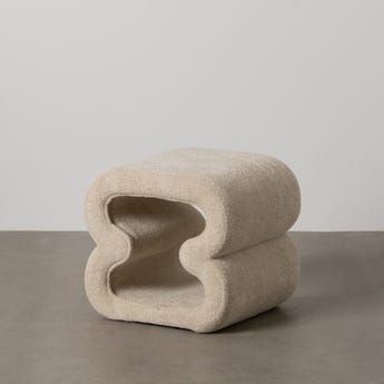 Sala Têxtil Pufe Bege 45 X 42 X 42 Cm - Image 12