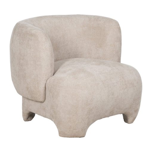 Poltrona Bege Sala Tecido 80 X 80 X 71 Cm - Image 14