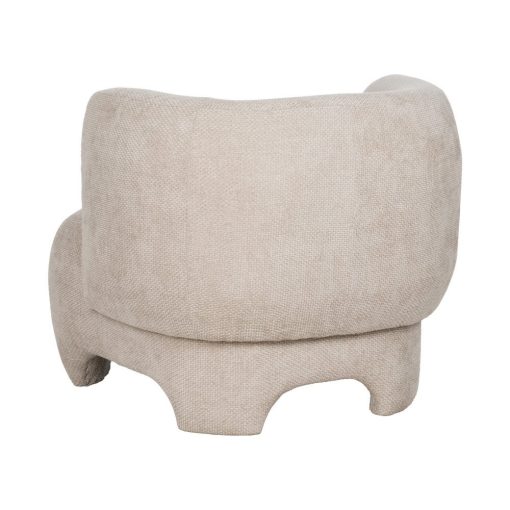 Poltrona Bege Sala Tecido 80 X 80 X 71 Cm - Image 6