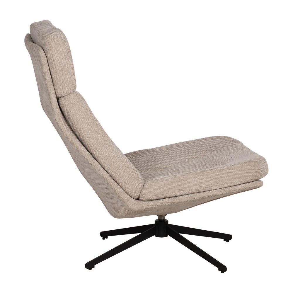 Poltrona Revolvendo Bege Tecido-Metal 65 X 98 X 93 Cm - Image 14