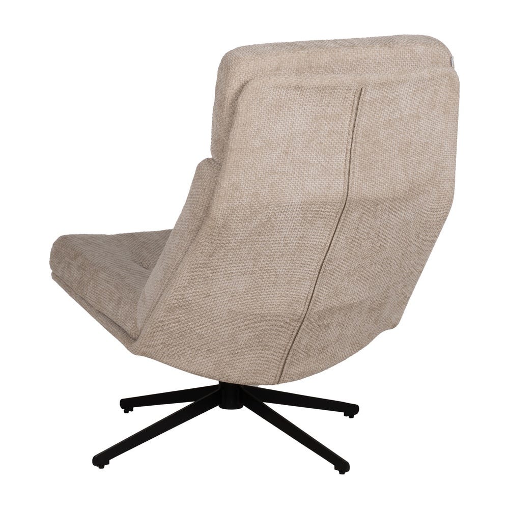 Poltrona Revolvendo Bege Tecido-Metal 65 X 98 X 93 Cm - Image 6