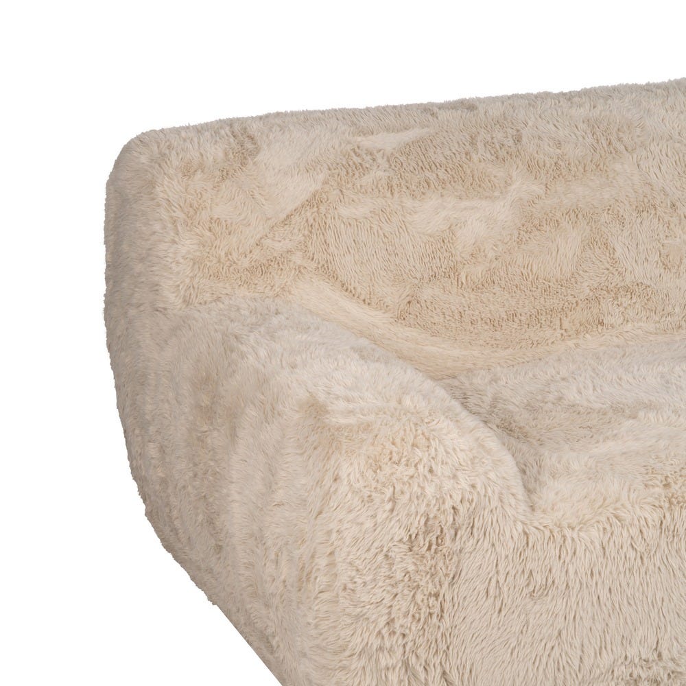 Sofá 3 Lugares Tecido Bege 240 X 107 X 79,50 Cm - Image 8