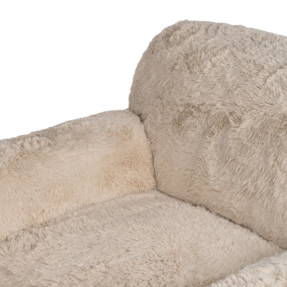 Poltrona de tecido bege 124 x 107 x 79,50 cm - Image 10