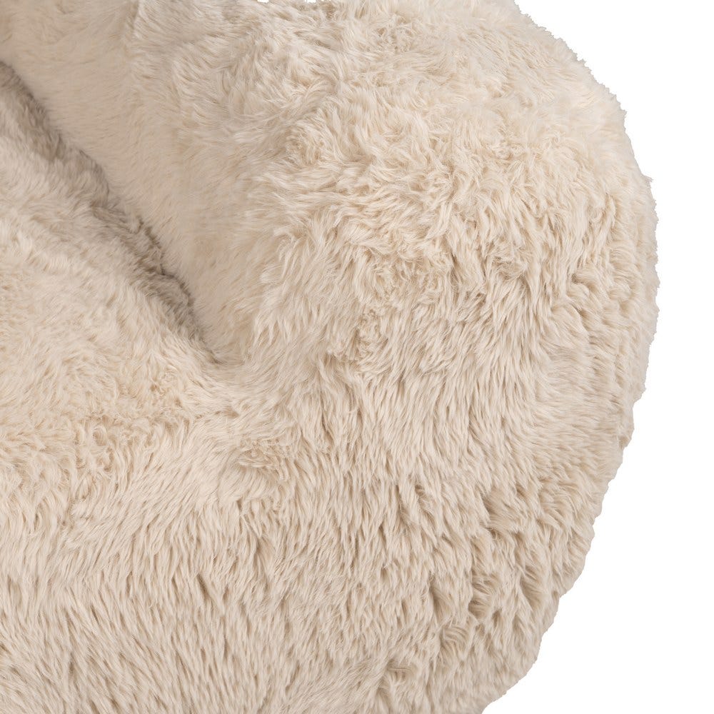 Poltrona de tecido bege 124 x 107 x 79,50 cm - Image 11