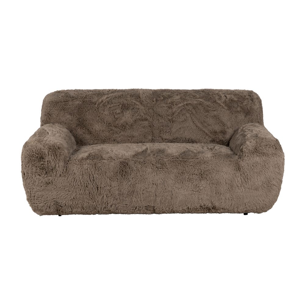 2 Lugares Sofá Tecido Velho Taupe 185 X 107 X 79,50 Cm - Image 9