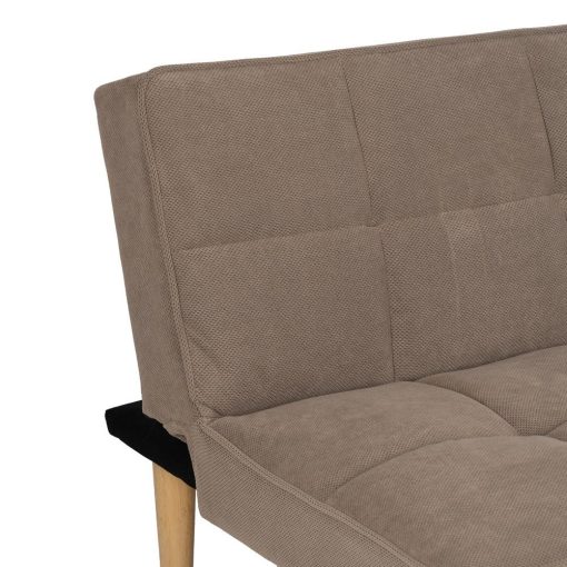 Sofá Cama Bege Madeira Decoração. 175x84x73cm - Image 12