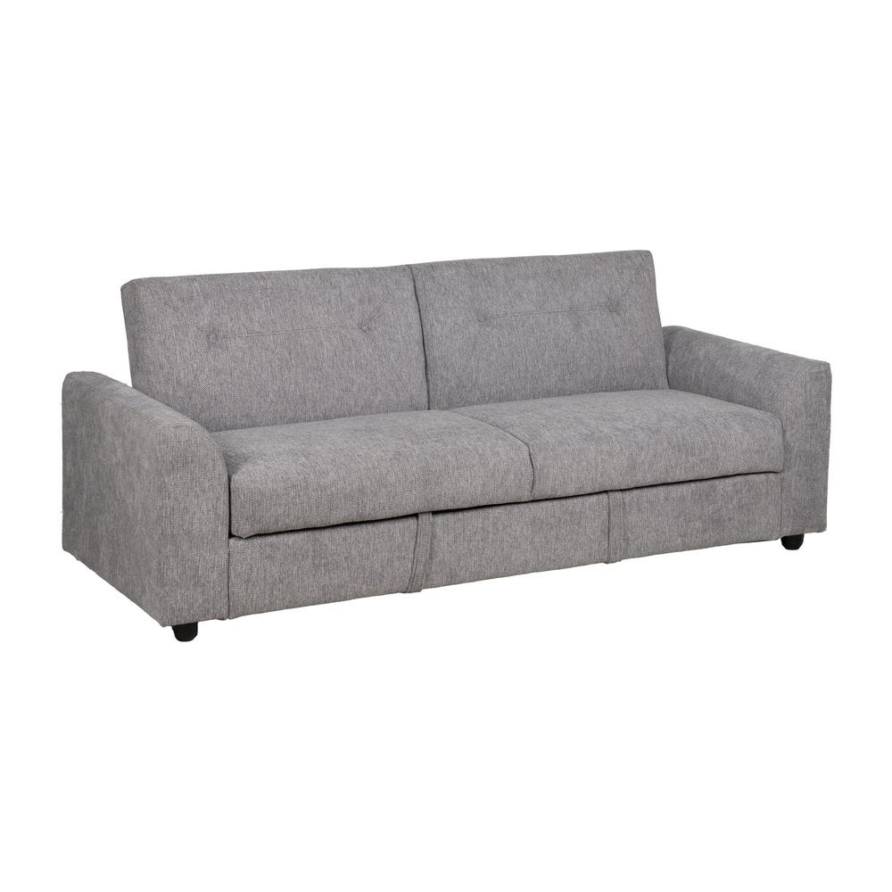 Cinza Madeira Sofá Cama Decoração. 216x85x85cm - Image 7