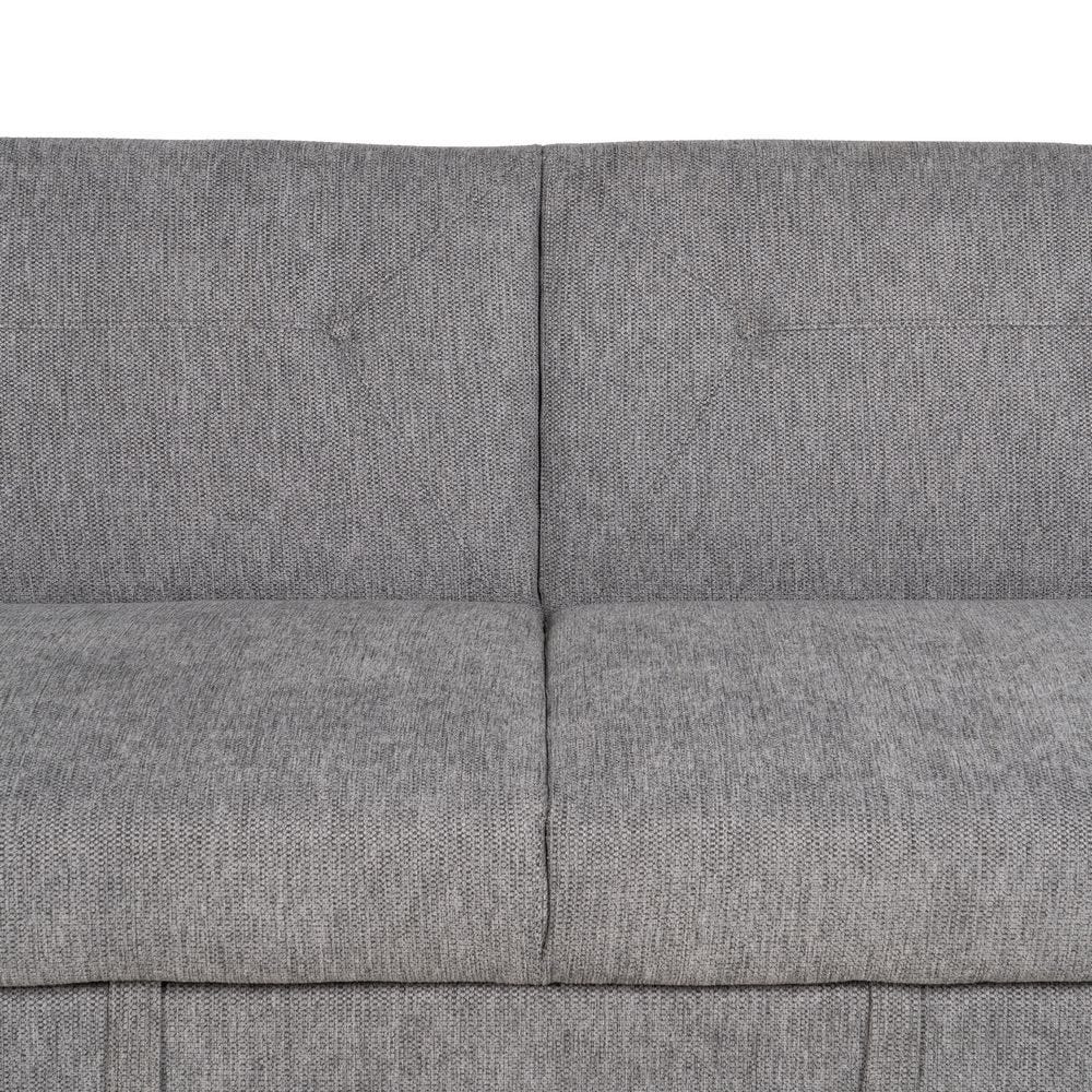 Cinza Madeira Sofá Cama Decoração. 216x85x85cm - Image 10