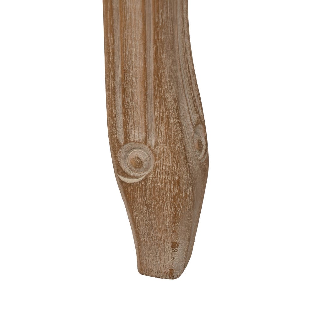 Banco Tecido-Madeira Bege Natural 50 X 36 X 47 Cm - Image 5