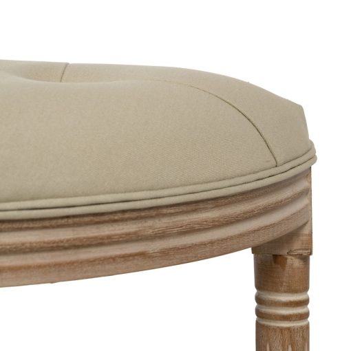 Banco Tecido-Madeira Bege Natural 125 X 45 X 48 Cm - Image 6