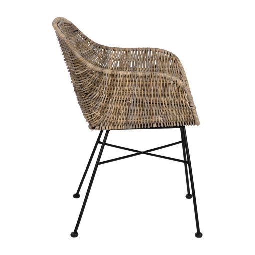 Cadeira Sala Fibra-Metal Natural 57 X 57 X 80 Cm - Image 12
