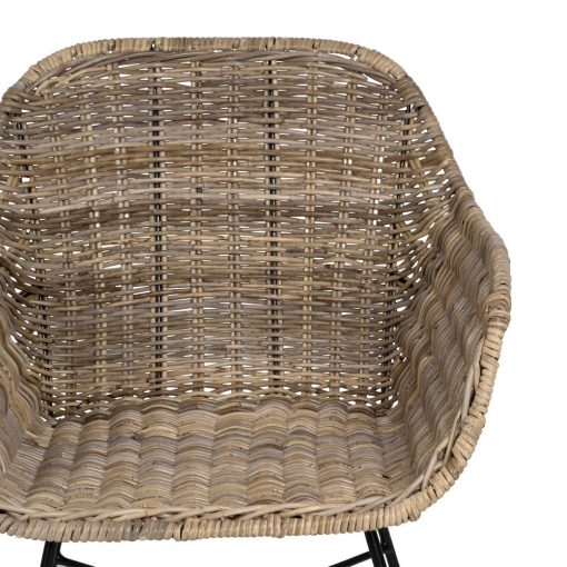 Cadeira Sala Fibra-Metal Natural 57 X 57 X 80 Cm - Image 5