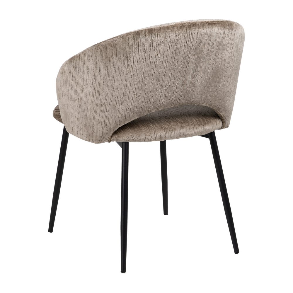 Cadeira Taupe Old Tecido-Metal Contract 58 X 60 X 80,50 Cm (2 unidades) - Image 3