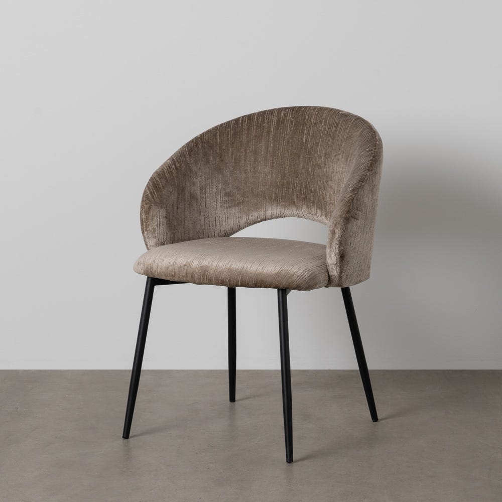 Cadeira Taupe Old Tecido-Metal Contract 58 X 60 X 80,50 Cm (2 unidades) - Image 9