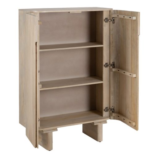 Armário Branco Madeira Mango Batel Room 90 X 40 X 138 Cm - Image 10