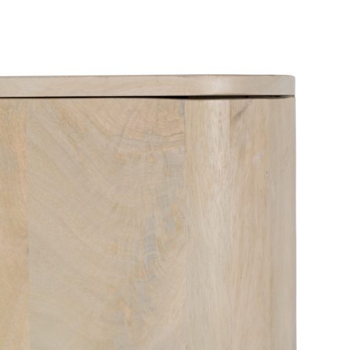 Armário Branco Madeira Mango Batel Room 90 X 40 X 138 Cm - Image 4