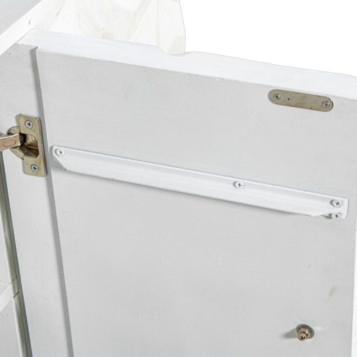 Armário De Madeira De Mango 4 Portas Pernas De Metal Dourado 90x42x110cm - Image 6