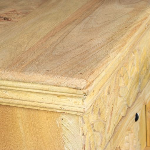 Armário Madeira Mango Decorado  com 2 Portas 100x40x180cm - Image 3