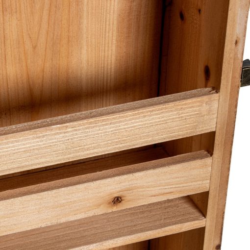 Armário Para Vinhos Madeira Reciclada 53x52x106cm - Image 6
