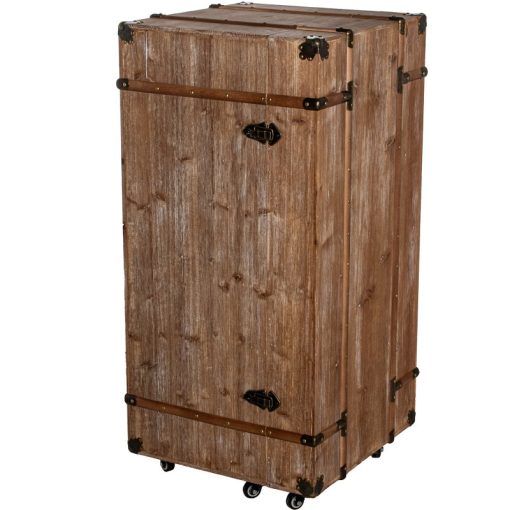 Armário Para Vinhos Madeira Reciclada 53x52x106cm