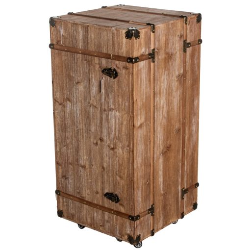 Armário Para Vinhos Madeira Reciclada 53x52x106cm - Image 9