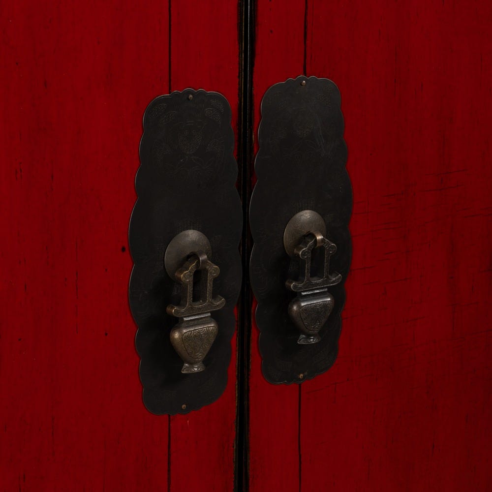 Armário Vermelho Madeira-Mdf 83,50 X 45 X 195 Cm - Image 8