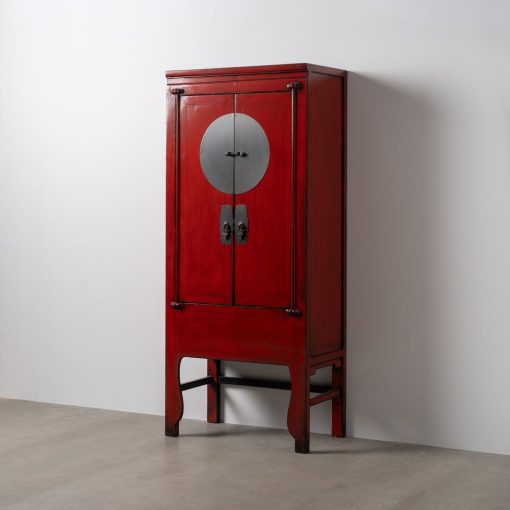 Armário Vermelho Madeira-Mdf 83