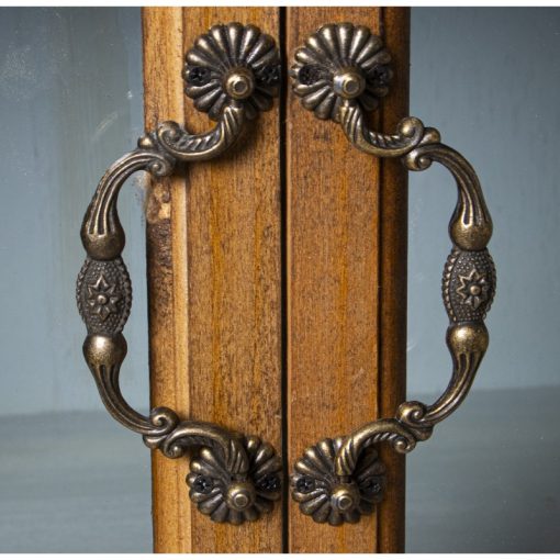 Armário Vitrine  com 3 Portas+4Gavetas, Madeira Abeto 93x32x130cm, Alt.Pés:9,5cm - Image 7