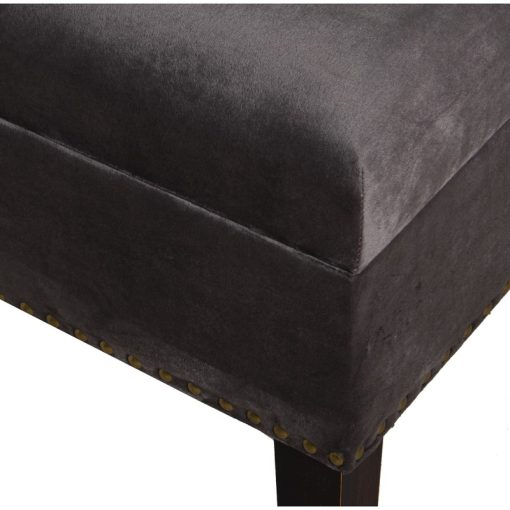 Banqueta Arcón Pé De Cama Madeira/tela Cinza 97x46x46cm, Alt.Pés:21cm - Image 5