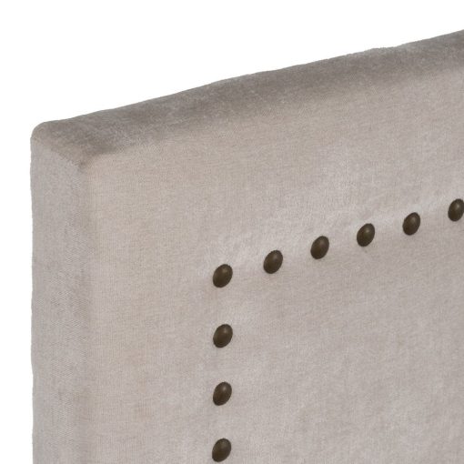 Cabeceira Creme Tecido Quarto 165 X 7 X 125 Cm - Image 3