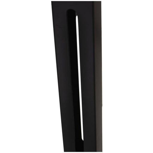 Cabeceira De Cama Tapizado Bege Poliéster, Pés Metal Negr 160x7x122/132cm, Sup:160x61cm - Image 5