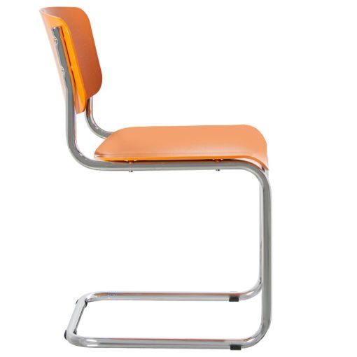 Cadeira Abs Amarelo Pernas Metal Cromado 43x57x81cm Alt. Assento:47cm (4 unidades) - Image 2