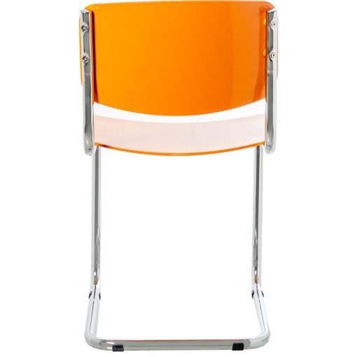 Cadeira Abs Amarelo Pernas Metal Cromado 43x57x81cm Alt. Assento:47cm (4 unidades) - Image 3
