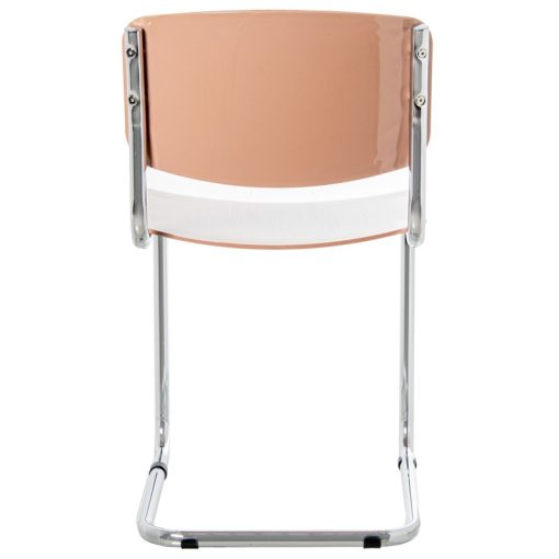 Cadeira Abs Rosa Pernas Metal Cromado 43x57x81cm Alt. Assento:47cm (4 unidades) - Image 3