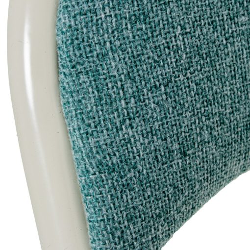Cadeira Dobrável Metal Branco / Tecido Verde 44x47x80cm Alt. Assento:45cm - Image 6