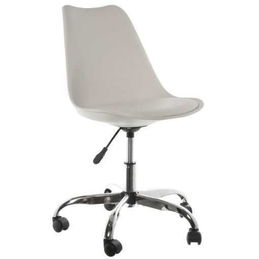 Cadeira Giratoria  com rodas Pp/pu Branco