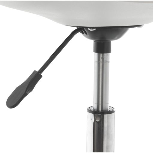 Cadeira Giratoria  com rodas Pp/pu Branco, Alt.ajustable 48x59x80/88cm,alt.asnto:43/51 (4 unidades) - Image 7