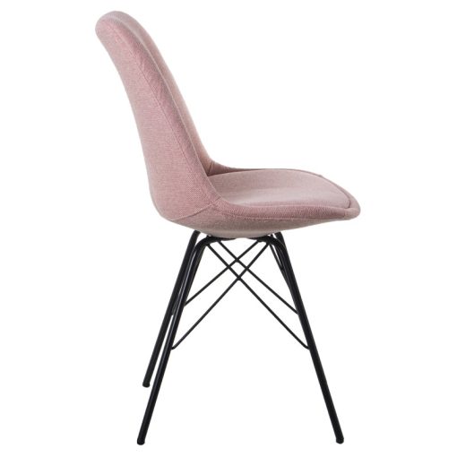 Cadeira Poliéster Cor-de-rosa Pernas Metal Preto 48x55x85cm Alt. Assento:50cm (2 unidades) - Image 4