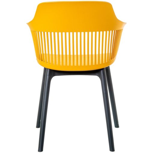 Cadeira Pp Amarela Con Almofada En Pu 58x54x83cm Alt. Assento:48cm (4 unidades) - Image 3